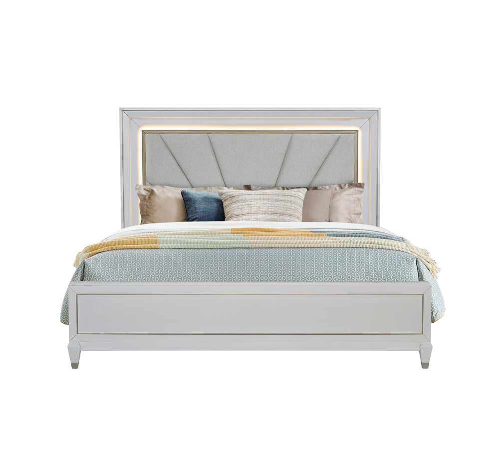 Gallia 3PC King Uph Panel Bed