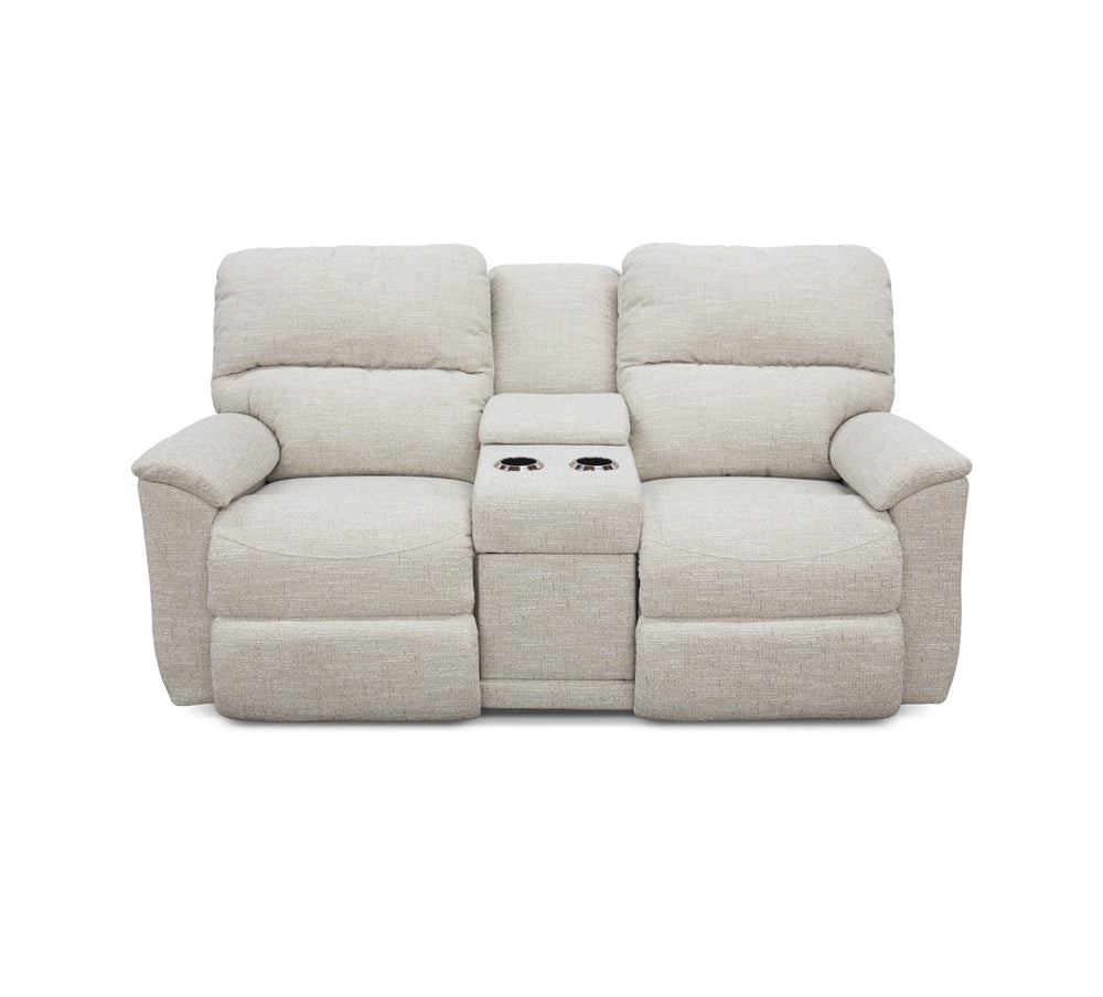 Brooks La-z-Boy Power Reclining Console Loveseat with Power Headrest