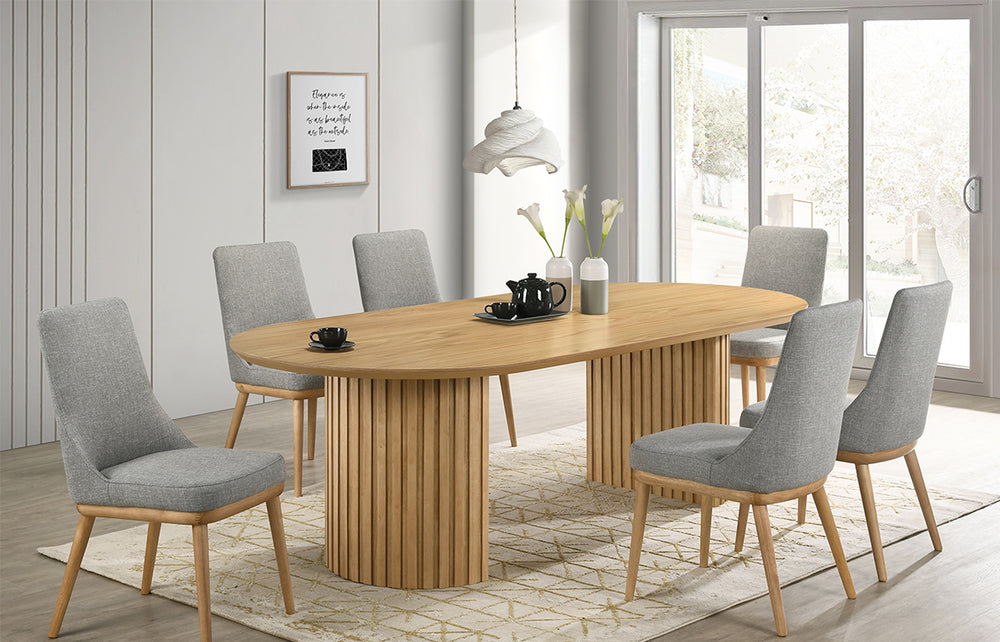 Holt Natural 5PC Oval Dining Set