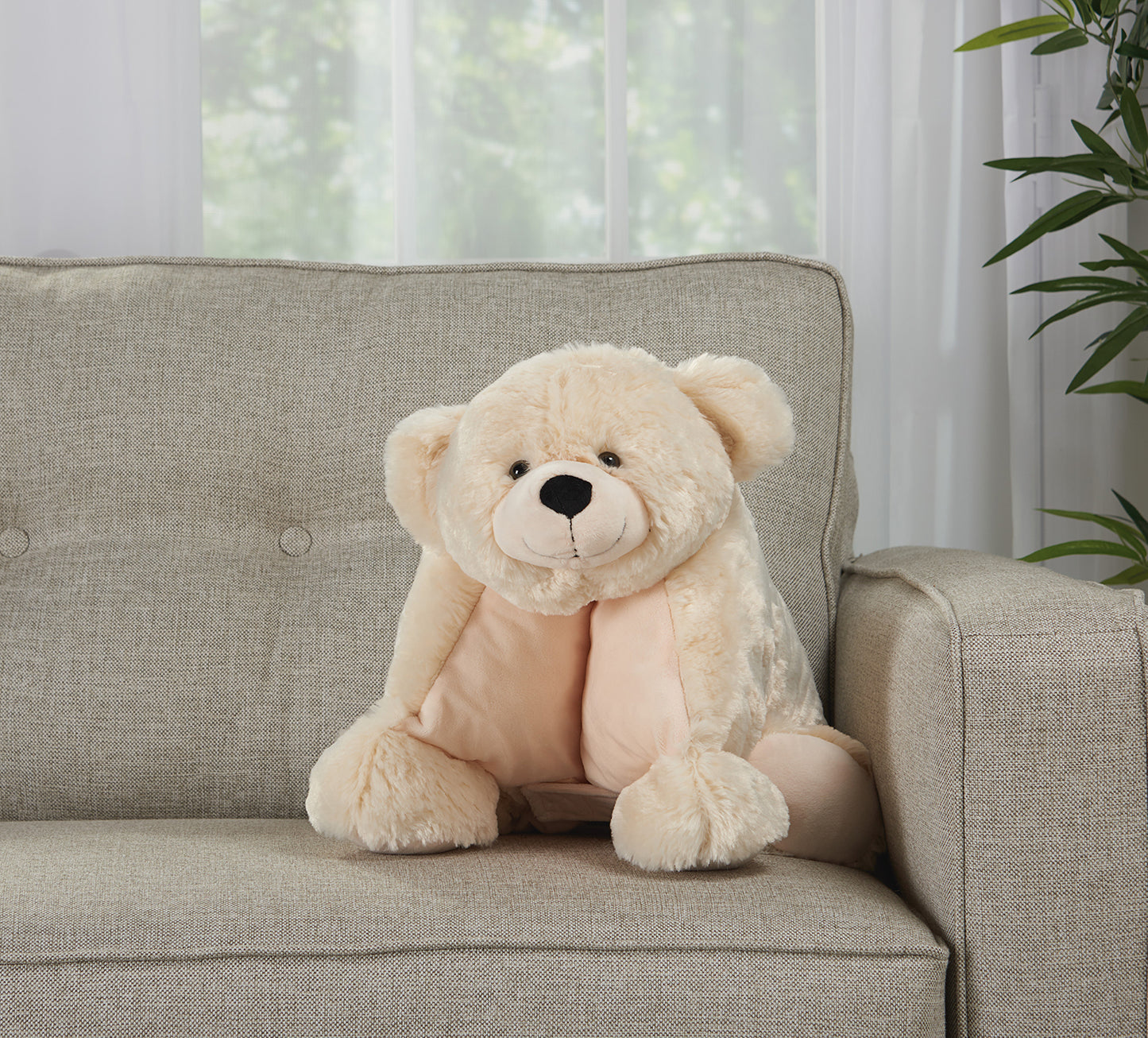 Ivory Bear Pouf